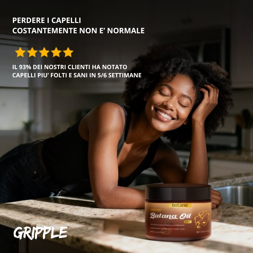 Gripple® | Olio di Batana Naturale per la Crescita dei Capelli